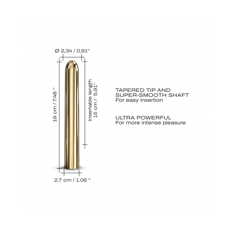 Vibromasseur Dorcel Golden Boy 2.0 19 cm Or