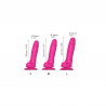 Sliding Skin Dildo réaliste Fuchsia