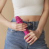 Sliding Skin Dildo réaliste Fuchsia