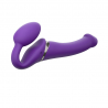 Strap-on Vibrant Télécommandé 3 Moteurs Violet