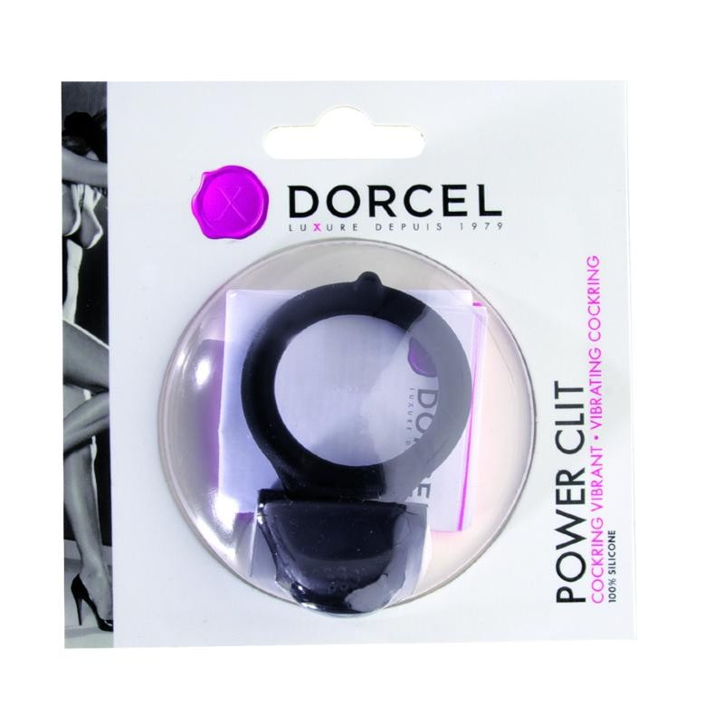 Cockring Vibrant Dorcel Power Clit Noir