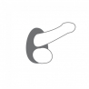 Cockring Liquid-soft ultra doux Gris