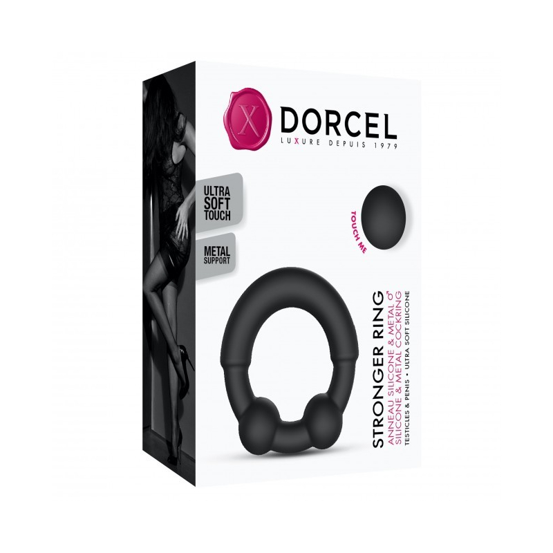 Cockring Stronger ring Dorcel Noir