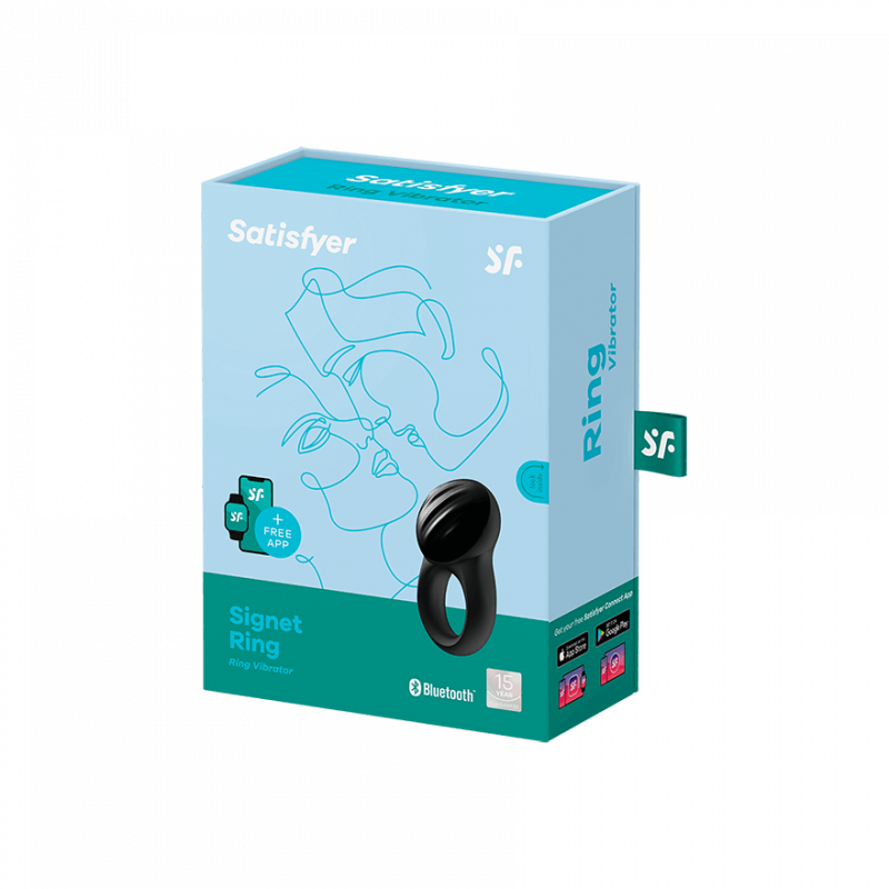 Cockring connecté Satisfyer Signet Ring Noir