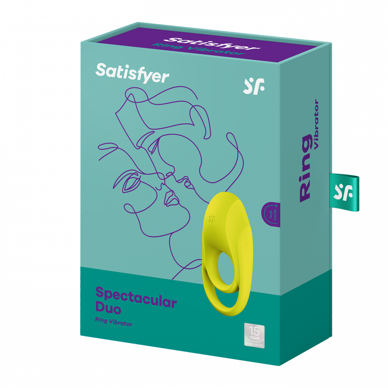 Cockring Satisfyer Spectacular duo Jaune