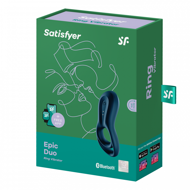 Cockring Satisfyer Epic duo Noir