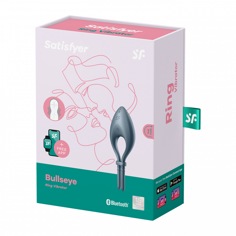 Cockring Satisfyer Bullseye Dark blue Bleu