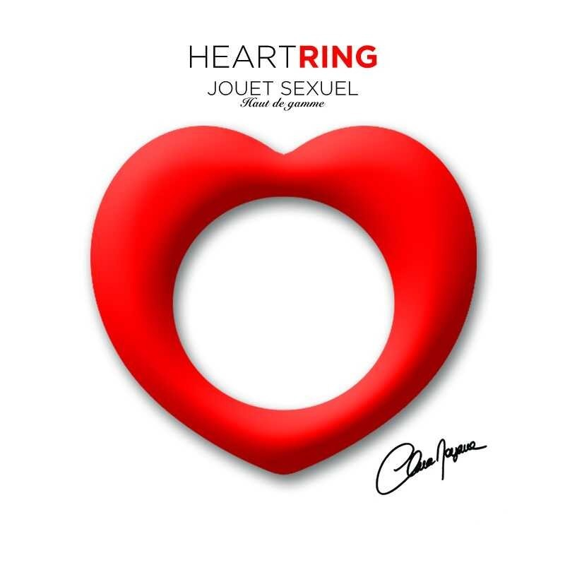 Heart ring Anneau a effet retardant Rouge