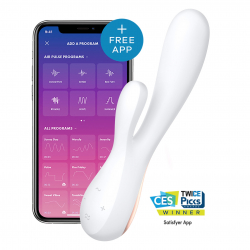 Vibromasseur connecté Satisfyer Mono Flex Blanc