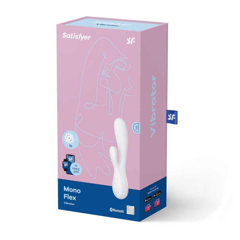Vibromasseur connecté Satisfyer Mono Flex Blanc