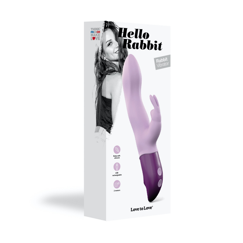 Vibromasseur Hello rabbit Violet