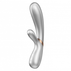 Vibromasseur rabbit chauffant Satisfyer Hot Lover silver Argent