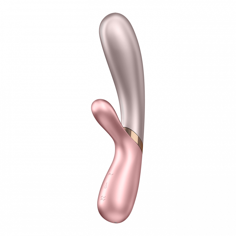 Vibromasseur rabbit chauffant Satisfyer Hot Lover pink Rose