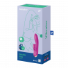 Vibromasseur rabbit chauffant Satisfyer Double Flex Connect Violet
