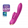 Vibromasseur rabbit chauffant Satisfyer Double Flex Connect Violet