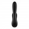 Vibromasseur rabbit chauffant Satisfyer Double Flex Connect Noir