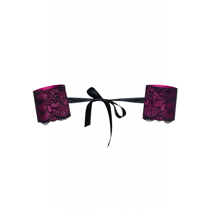 Roseberry Menottes Noir et Fuchsia