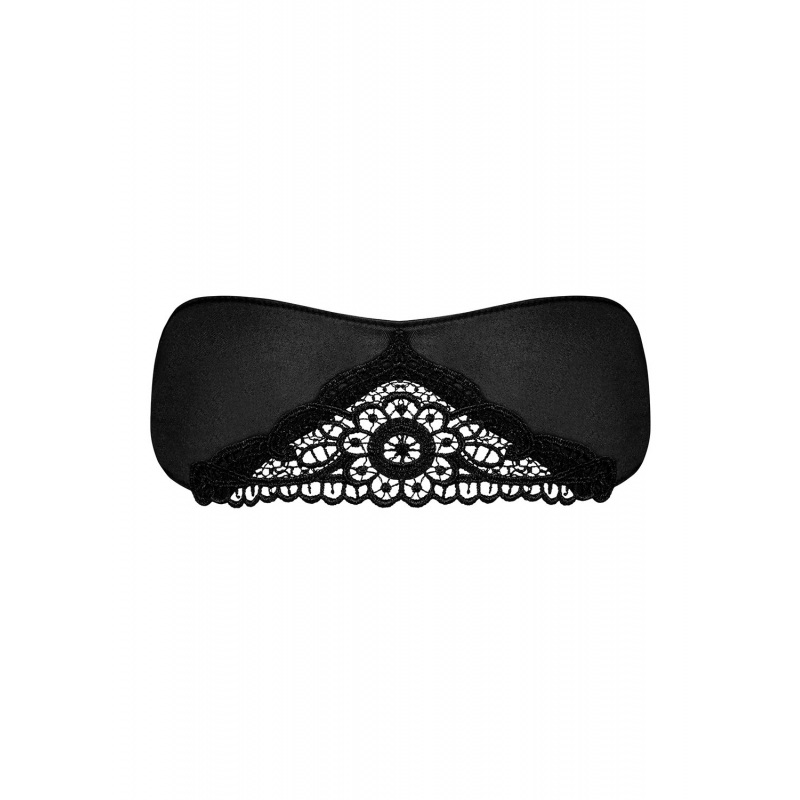 Satinia Masque en satin Noir