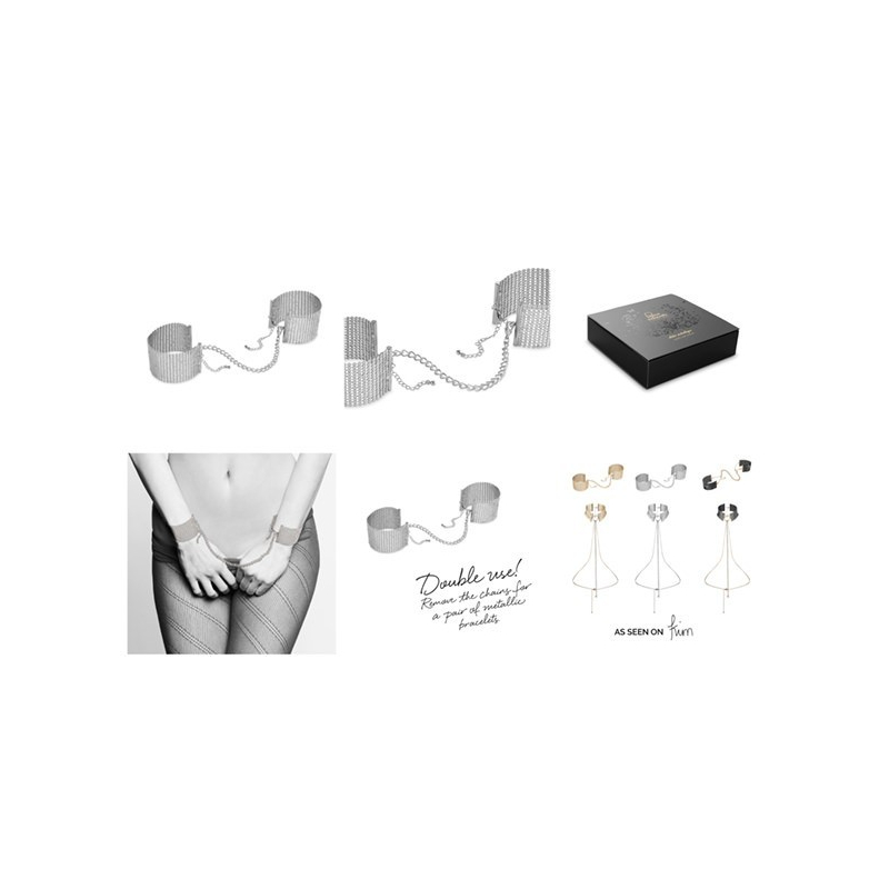 Desir Métallique Menottes Bracelets Argent