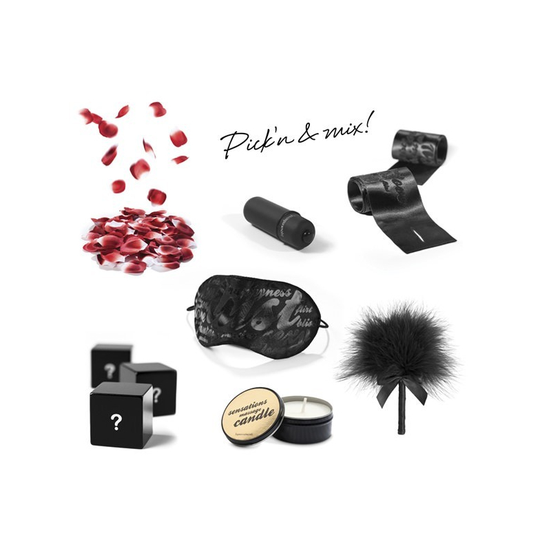 Menottes sensuelles Liens en satin Noir