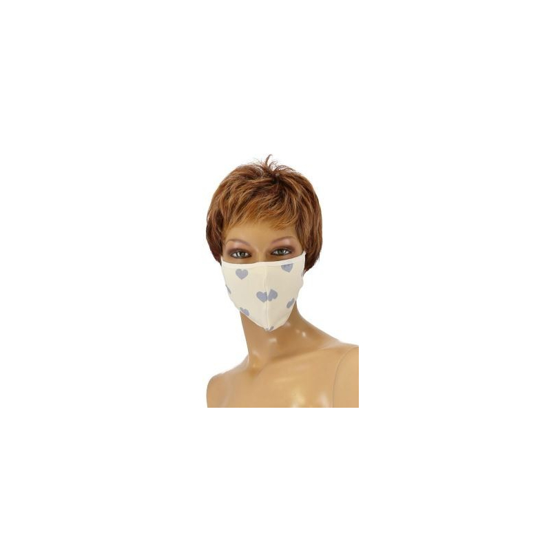 Masque en coton Passion Divers coloris Blanc