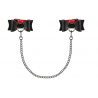 A745 Menottes avec chaîne Noir et Rouge