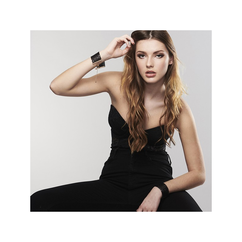 Désir Métallique Menottes Bracelets Noir