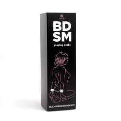 Menottes de bondage noires Secret play BDSM collection Noir