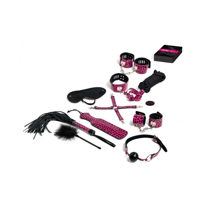 Kit BDSM Master and Slave Premium Rose Noir