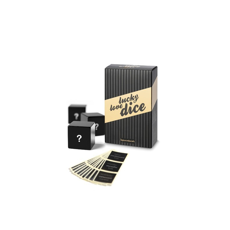 Dés Lucky Love Personnalisables Noir