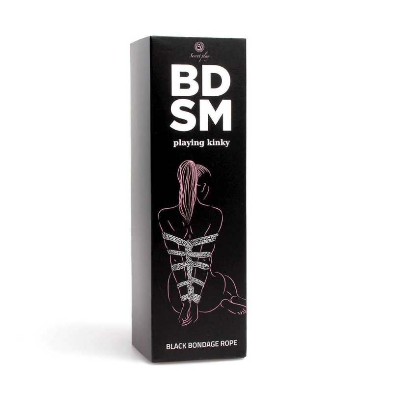 Corde de bondage noire Secret play BDSM collection Noir
