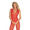 N112 Bodystocking Rouge