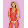 N112 Bodystocking Rouge