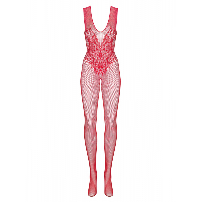 N112 Bodystocking Rouge