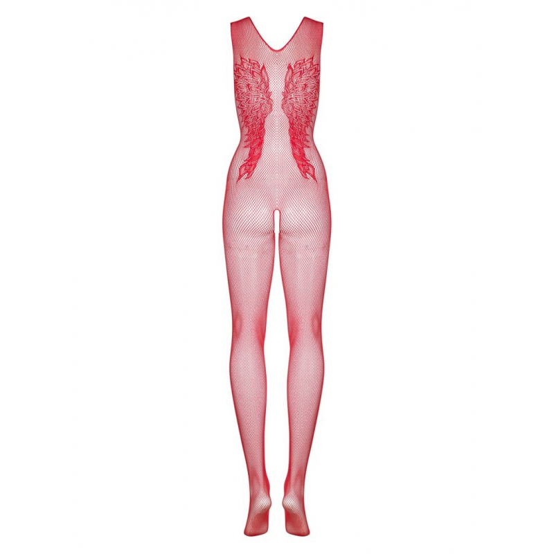 N112 Bodystocking Rouge