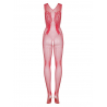 N112 Bodystocking Rouge