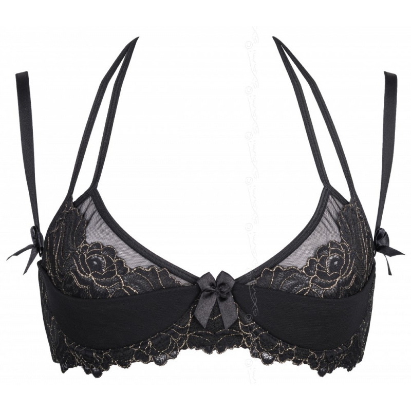 Asteroide Soutien-gorge V-5901 Noir