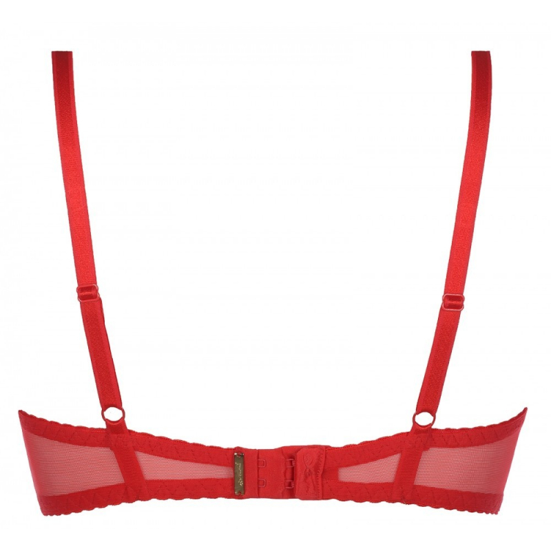 Gloria Demi Soutien-gorge V-7241 Rouge