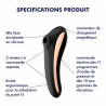 Stimulateur et Vibromasseur Satisfyer Dual Kiss Noir