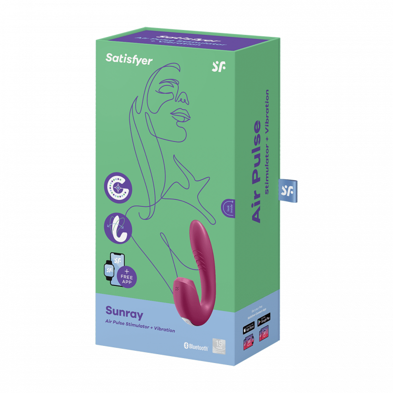Stimulateur clitoridien et Vibromasseur point G Satisfyer Sunray Violet