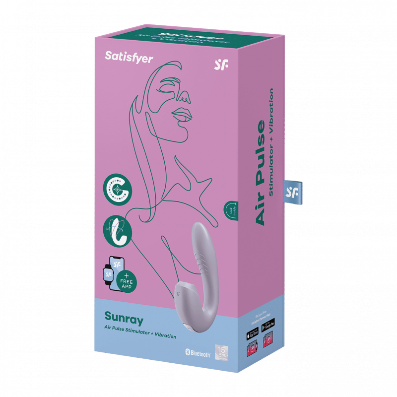 Stimulateur clitoridien et Vibromasseur point G Satisfyer Sunray Lilas