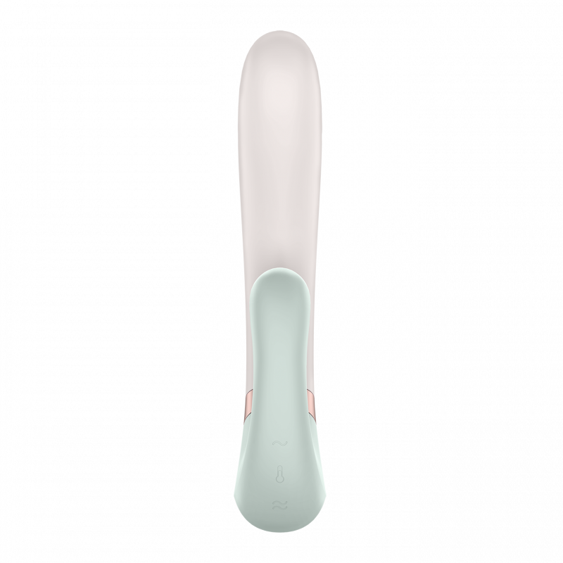 Stimulateur clitoridien et Vibromasseur point G Satisfyer Heat Wave Connect App Vert clair Vert-clair