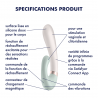 Stimulateur clitoridien et Vibromasseur point G Satisfyer Heat Wave Connect App Vert clair Vert-clair