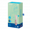 Stimulateur clitoridien et Vibromasseur point G Satisfyer Heat Wave Connect App Mauve