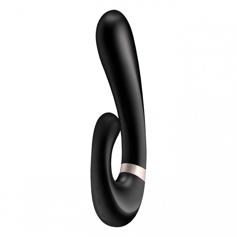 Stimulateur clitoridien et Vibromasseur point G Satisfyer Heat Wave Connect App Noir