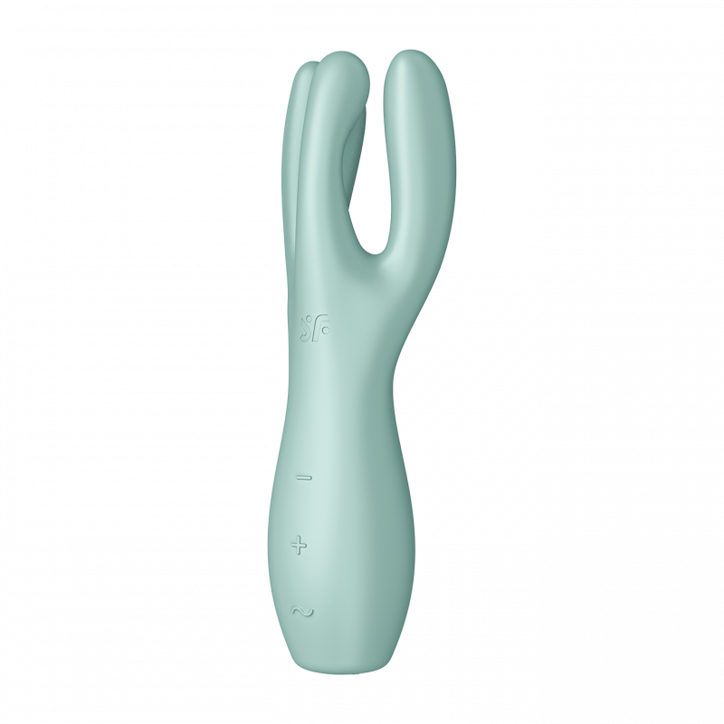 Stimulateur clitoridien et Vibromasseur point G Satisfyer Threesome 3 Vert clair Vert-clair