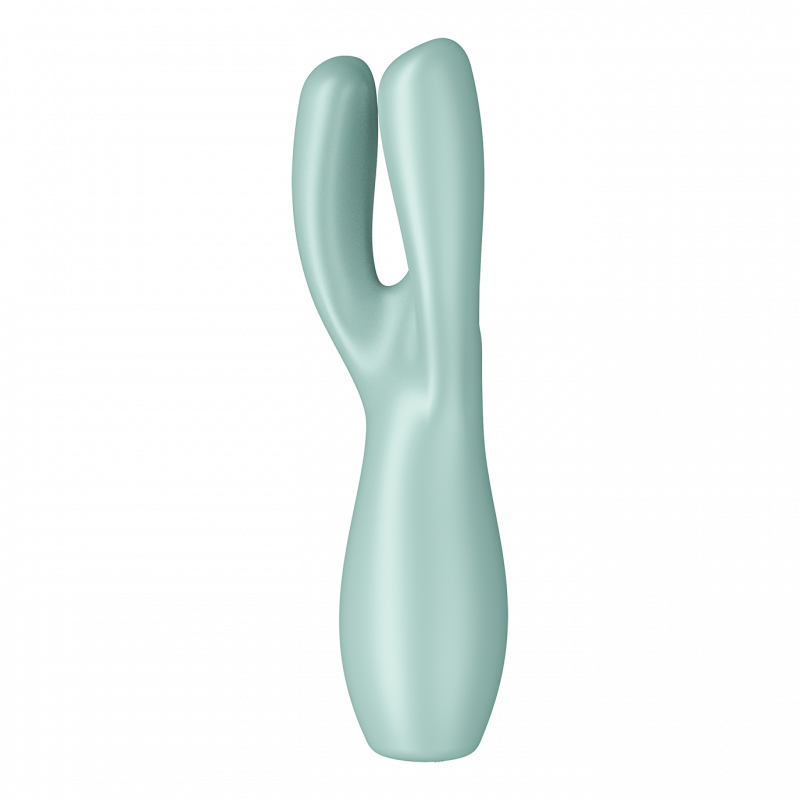Stimulateur clitoridien et Vibromasseur point G Satisfyer Threesome 3 Vert clair Vert-clair