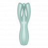 Stimulateur clitoridien et Vibromasseur point G Satisfyer Threesome 3 Vert clair Vert-clair