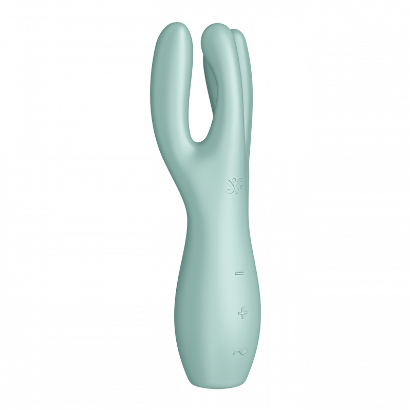 Stimulateur clitoridien et Vibromasseur point G Satisfyer Threesome 3 Vert clair Vert-clair