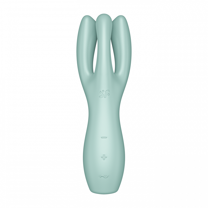 Stimulateur clitoridien et Vibromasseur point G Satisfyer Threesome 3 Vert clair Vert-clair